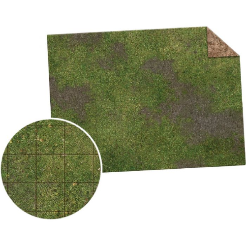 Monster Scenery: 22"x30" Double Sided Game Mat with Grid