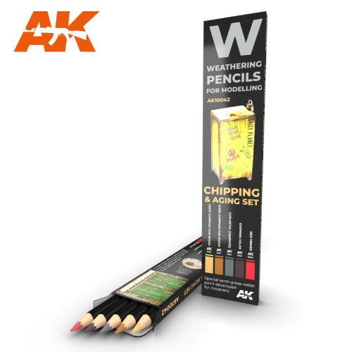 AK Interactive Weathering Pencil Set - Chipping
