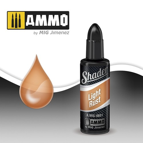 Ammo Mig Acrylic Shader 10ml Light Rust Shader