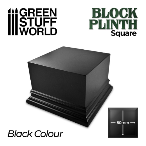 GSW- Black Plinth 8cm Squared (Block)