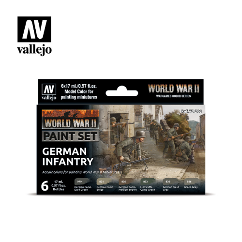 Vallejo WWII German Infantry Paint Set