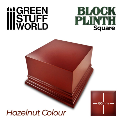 GSW- Block Plinth 8cm Hazelnut Squared
