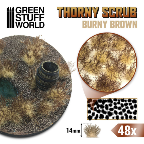 GSW - Thorny Scrub: Burny Brown 14mm Tuft