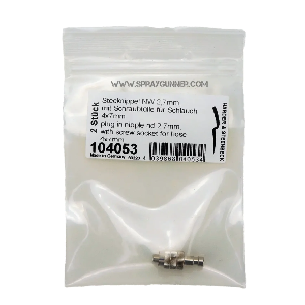 2.7mm Plug in Nipple