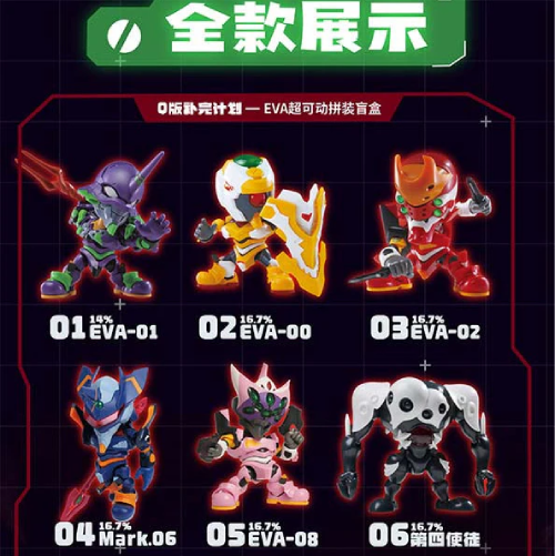 Eastern Model Shengge Soskill X Evangelion Blind Box
