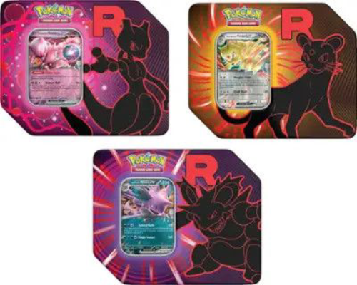 Pokemon - Team Rocket Tin (Mewtwo/Persian/Nidoking)