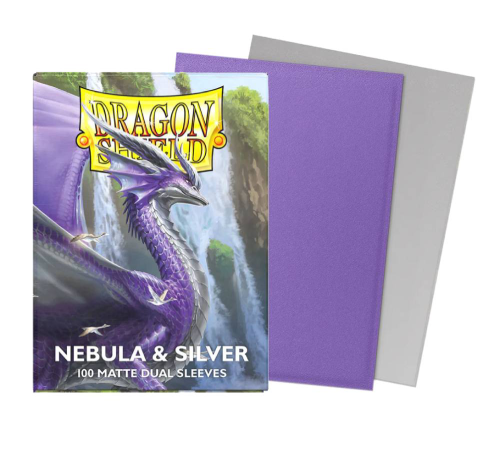 Dragon Shield : sleeves : matte DUAL Nebula & Silver