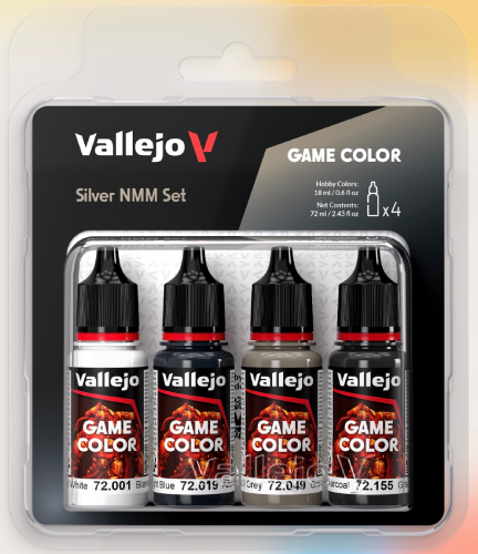 GAME COLOR SILVER NMM SET 4PCS
