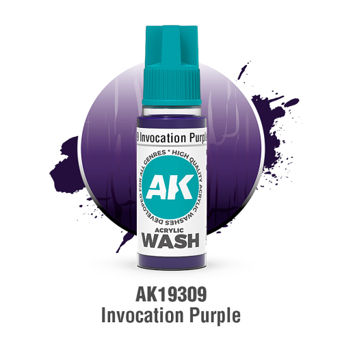 AK Interactive - INVOCATION PURPLE – ACRYLIC WASH