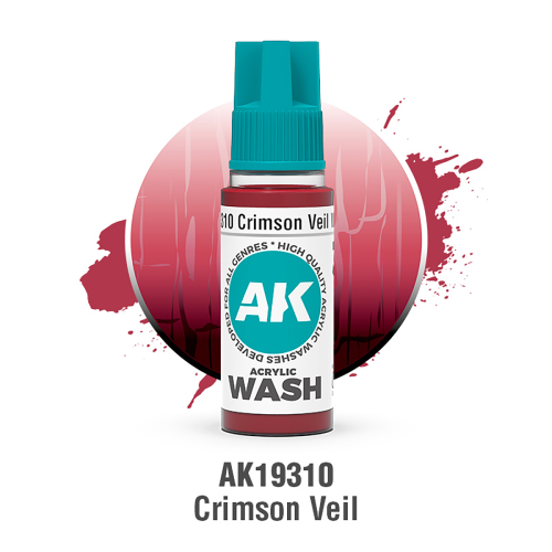 AK Interactive - CRIMSON VEIL – ACRYLIC WASH