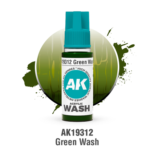AK Interactive - GREEN – ACRYLIC WASH