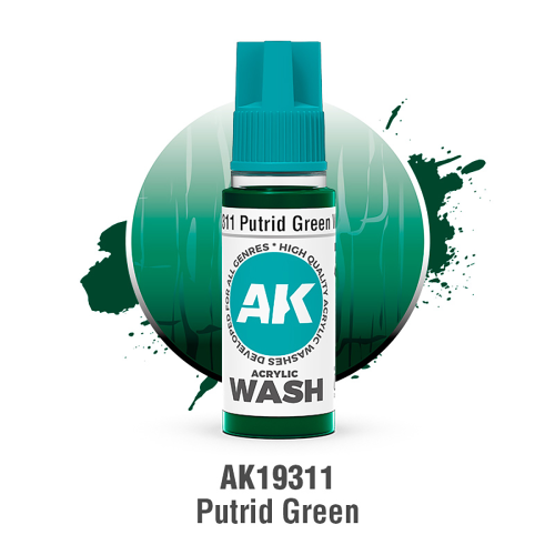 AK Interactive - PUTRID GREEN – ACRYLIC WASH