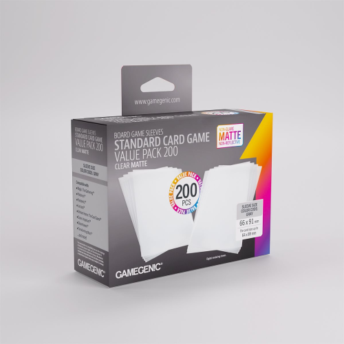 Sleeves: Gamegenic: Matte Standard Card Game Value Pack (200)