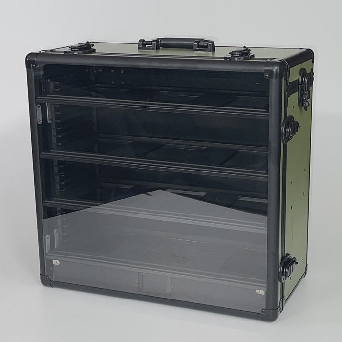 Tablewar Display Tower Mark III - Full Size Case (With Trays) OLIVE GREEN