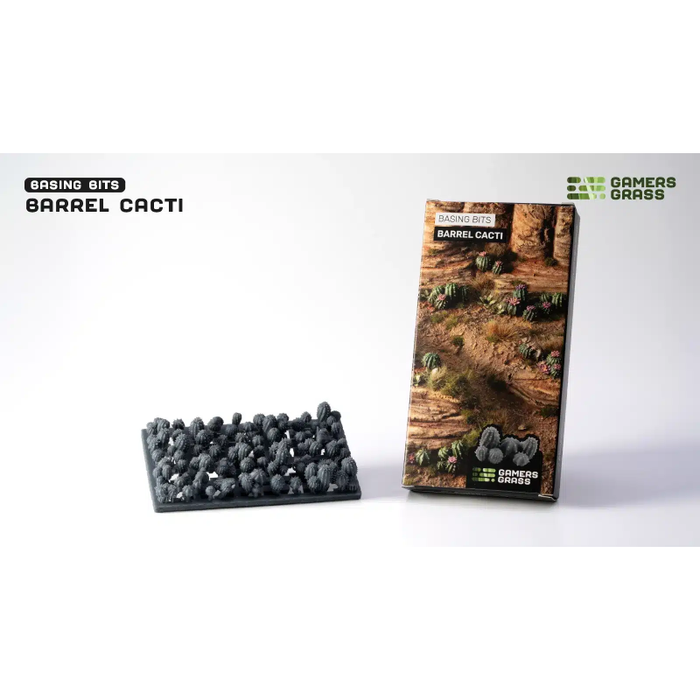Gamers Grass Basing Bits - Barrel Cacti