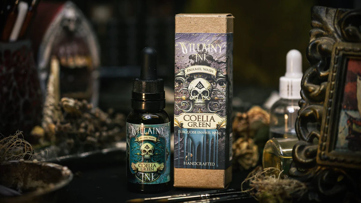 Villainy Inks Phase I - Handcrafted Enamel Washes 30ml - Coelia Green