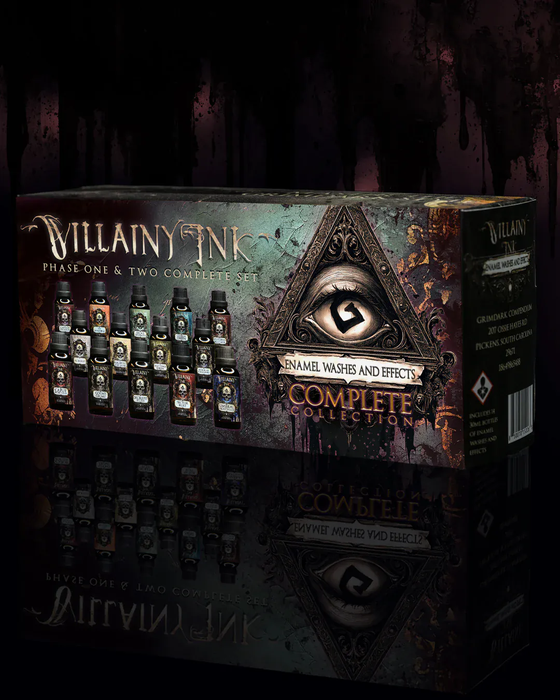 Villainy Inks - Handcrafted Enamel Washes 30ml - COMPLETE Collection x14 colors