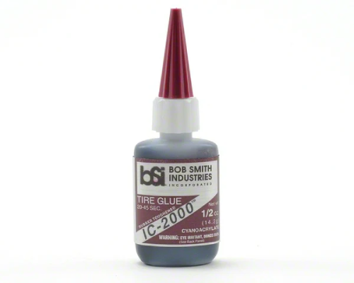 Bob Smith IC-2000 Black Rubber Toughened Cyanoacrylate 1/2 oz glue