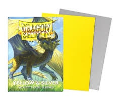 Dragon Shield : sleeves : matte DUAL Yellow & Silver