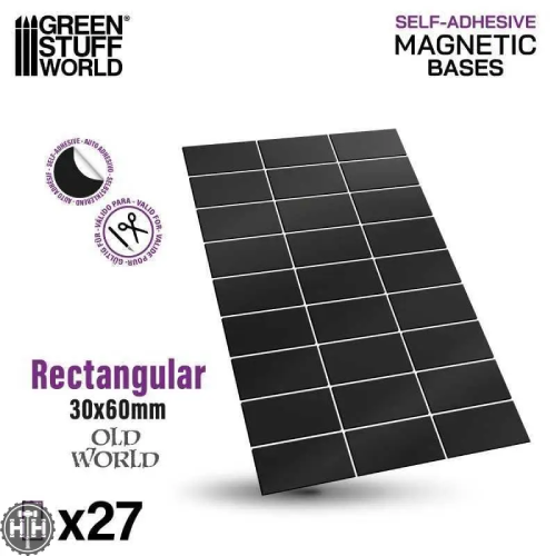 GSW - Self Adhesive Magnetic Bases 30x60mm