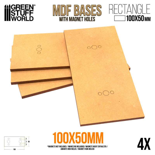 MDF Rectangle 50x100mm