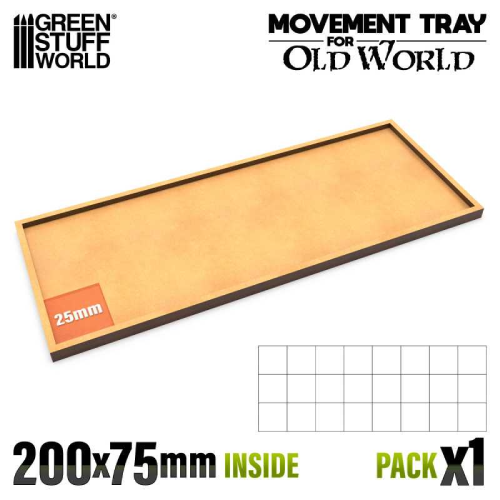Movement Tray 200x75mm Square 8x3
