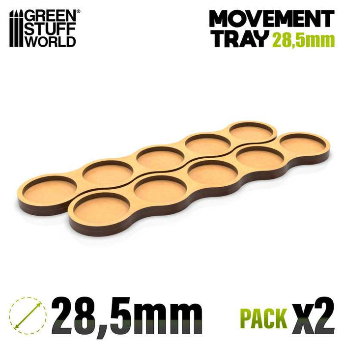 GSW - Movement Tray 28.5mm Skirmish 5x1