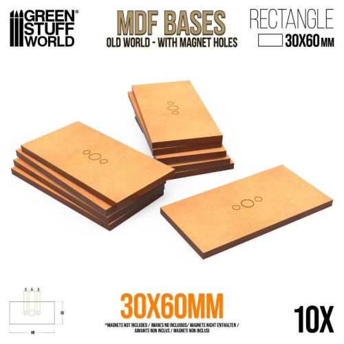 GSW - MDF Rectangle 30x60mm