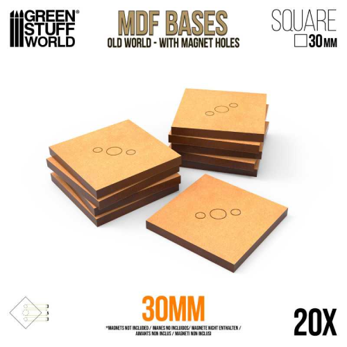 GSW - MDF Square 30mm bases
