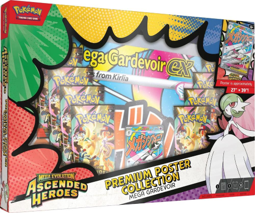 Pokemon - Mega Evolution - Ascended Heroes: Mega Gardevoir Premium Poster Collection