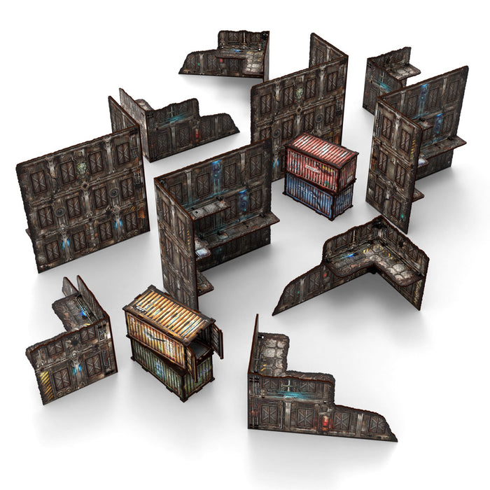 GSW - Pre-Painted Foldable WTC terrain pack - Sci-fi