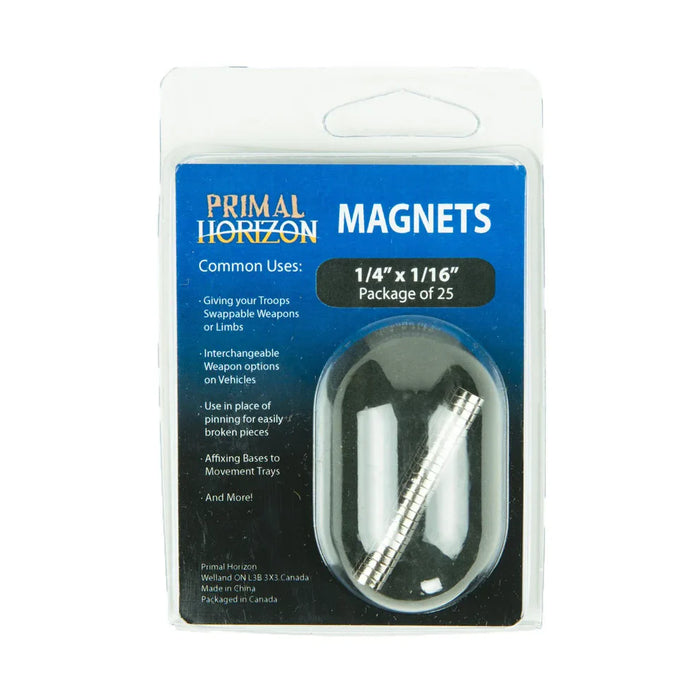 1/4"x 1/16" Magnet Pack of 25