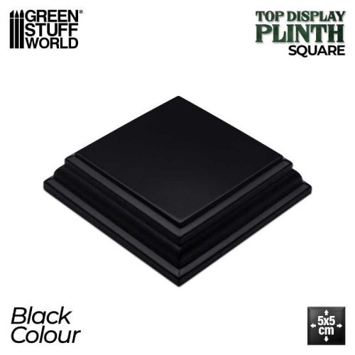 Top Display Plinth Square Black 5cm