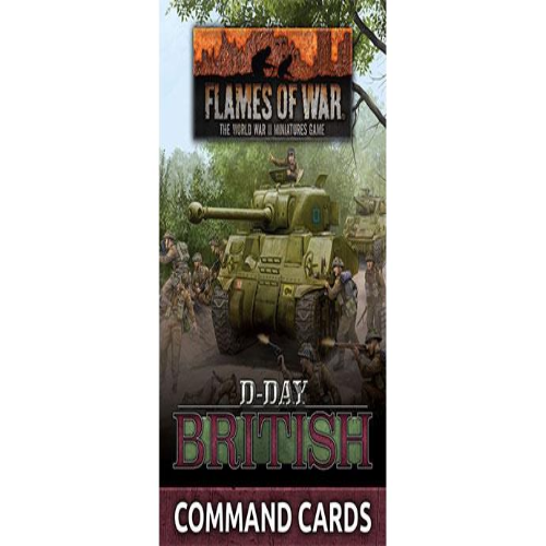 Flames Of War: British D-Day Command Cards Pack