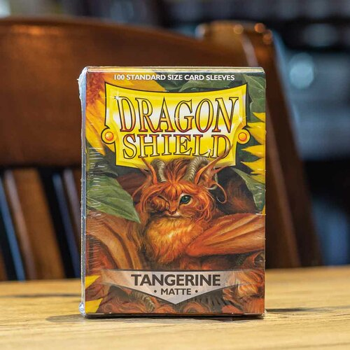 Dragon Shield: Tangerine Matte Sleeves (100) Standard
