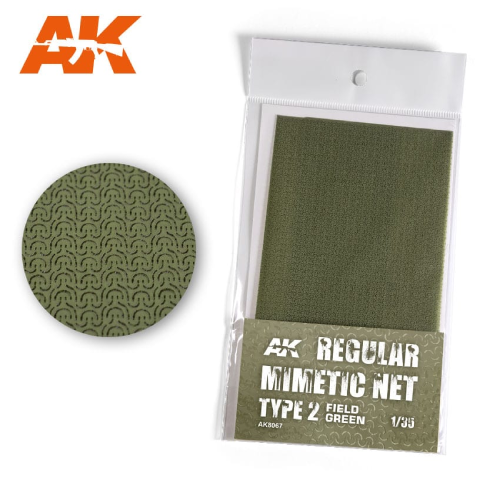 AK Interactive Regular Camouflage Net Type 2 Field Green
