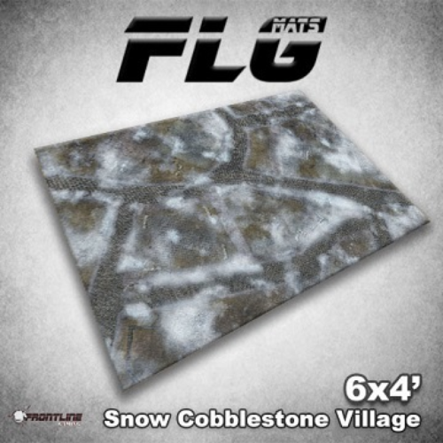 FLG Mats Snow Cobblestone Village 6x4