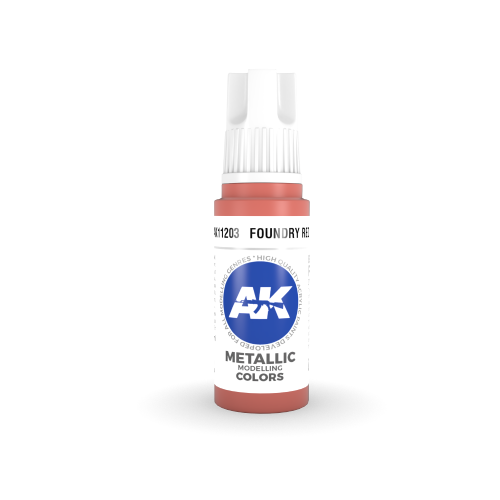 AK Interactive 3rd Gen Acrylic Foundry Red 17ml