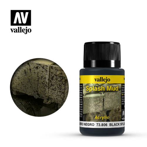 Vallejo Environments: Black Splash Mud 40ml