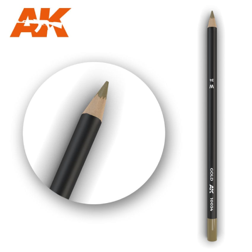 AK Interactive Watercolor Pencil Gold