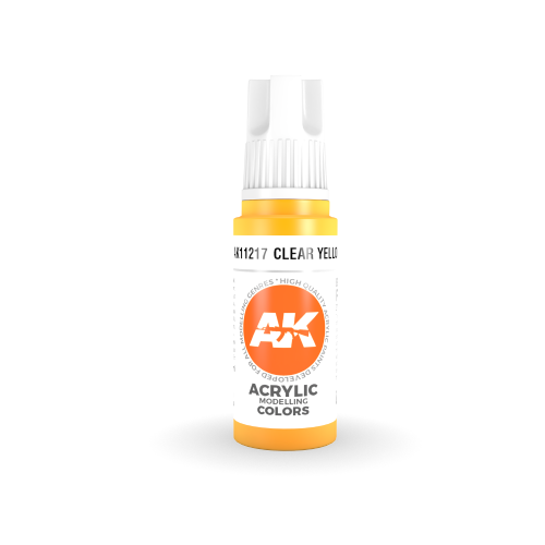 AK Interactive 3rd Gen Acrylic Clear Yellow 17ml