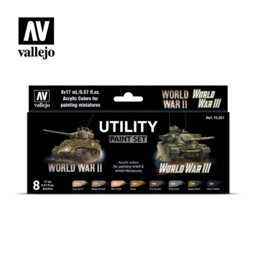 Vallejo WWII/WWIII Utility Paint Set