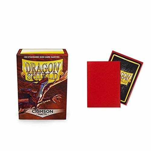 Dragon Shield: Crimson Matte Sleeves (100) Standard