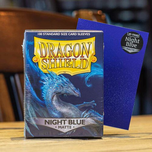 Dragon Shield: Night Blue Matte Sleeves (100) Standard Lords of War Games and Hobbies Dragon Shield: Night Blue Matte Sleeves (100) Standard Lords of War Games and Hobbies