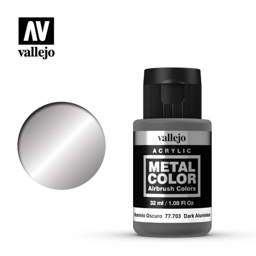 Acrylic Metal Color Airbrush Colors: Dark Aluminium