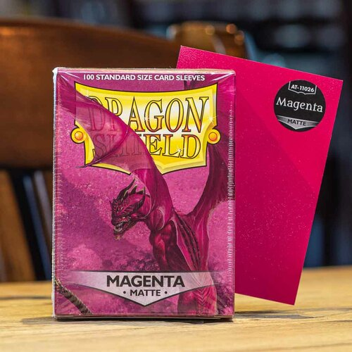 Dragon Shield: Magenta Matte Sleeves (100) Standard