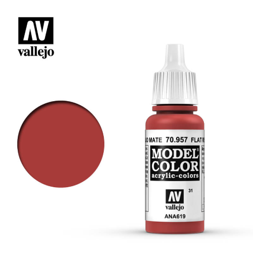 Model Color Flat Red