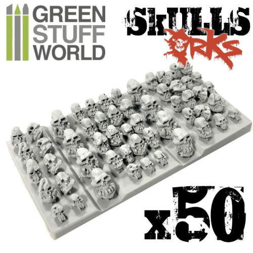 GSW- Resin  Ork Skulls Pack