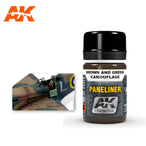 AK Interactive Paneliner For Brown And Green Camouflage 35ml
