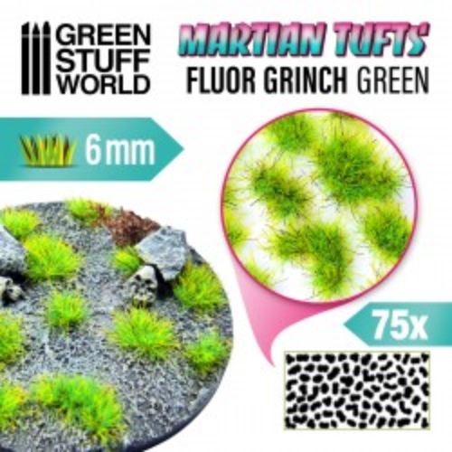 GSW - Fluor Grinch Green 6mm Tufts